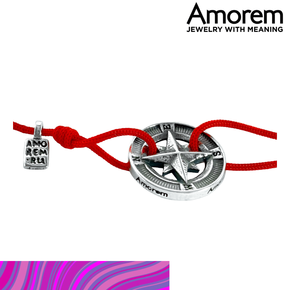 Compass bracelet, silver 925