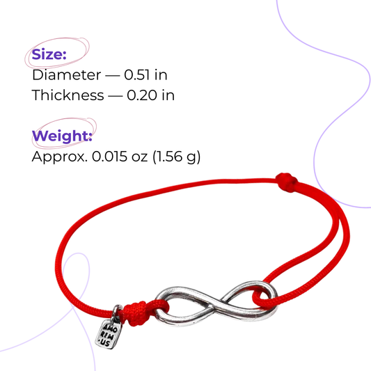 Infinity bracelet, medium, 925 silver