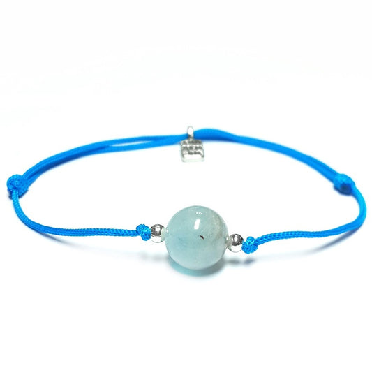 5th Chakra bracelet with Aquamarine