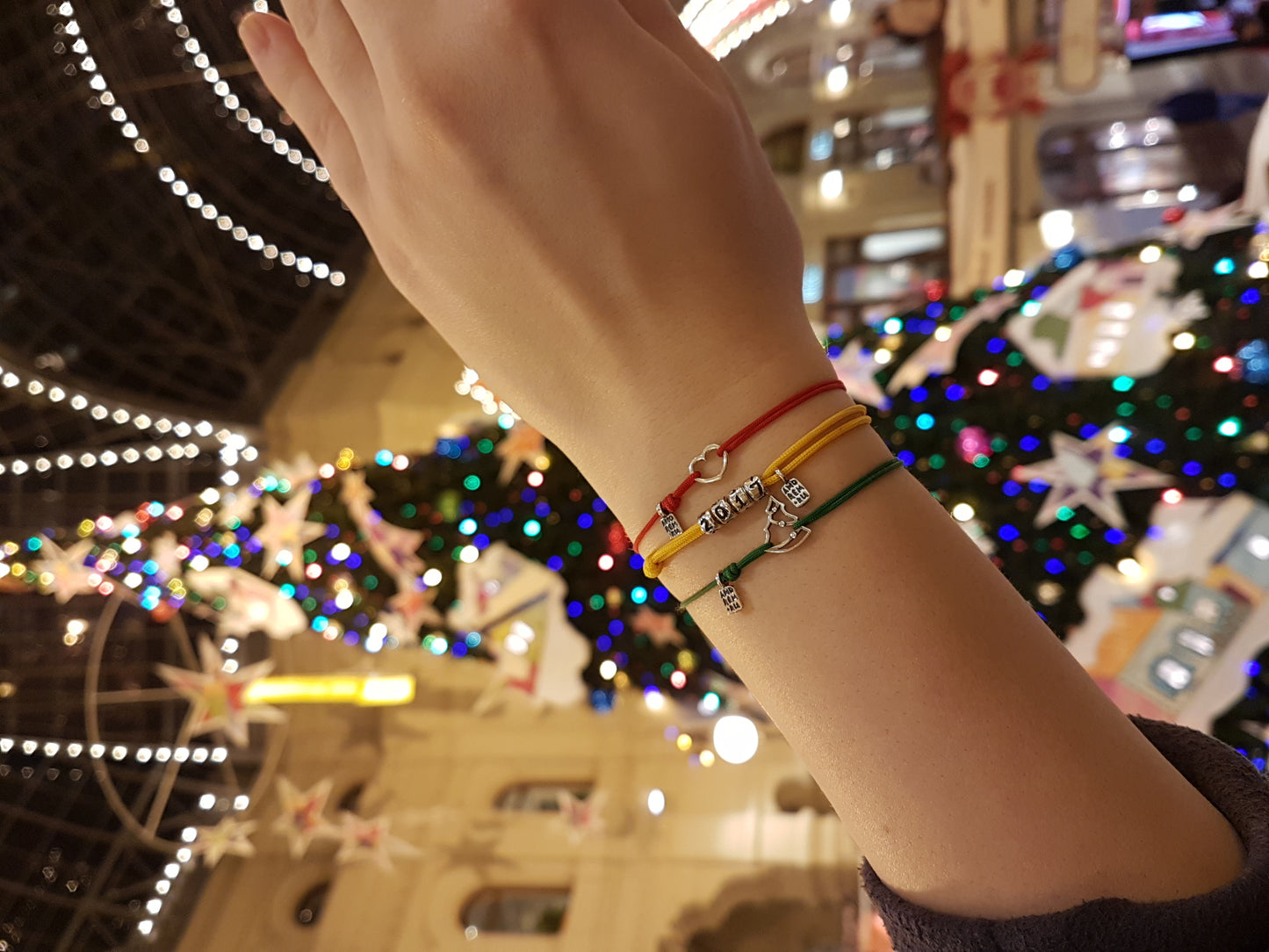 Christmas Tree bracelet, sterling silver