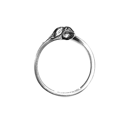Hare totem ring, sterling silver