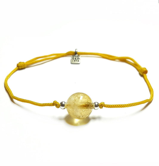 Manipura bracelet, for 3rd chakra, citrine