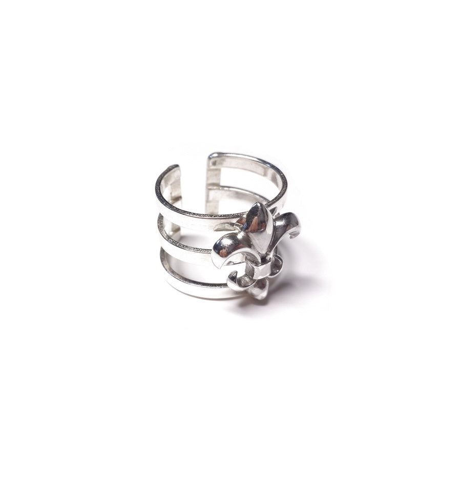 Heraldic Lily Ring, Sterling Silver