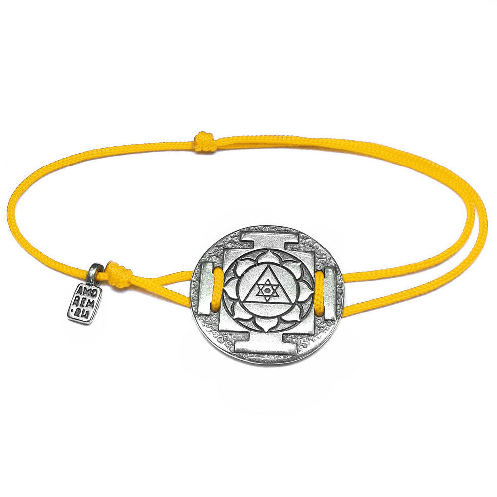 Yantra Ganesha Bracelet, sterling silver