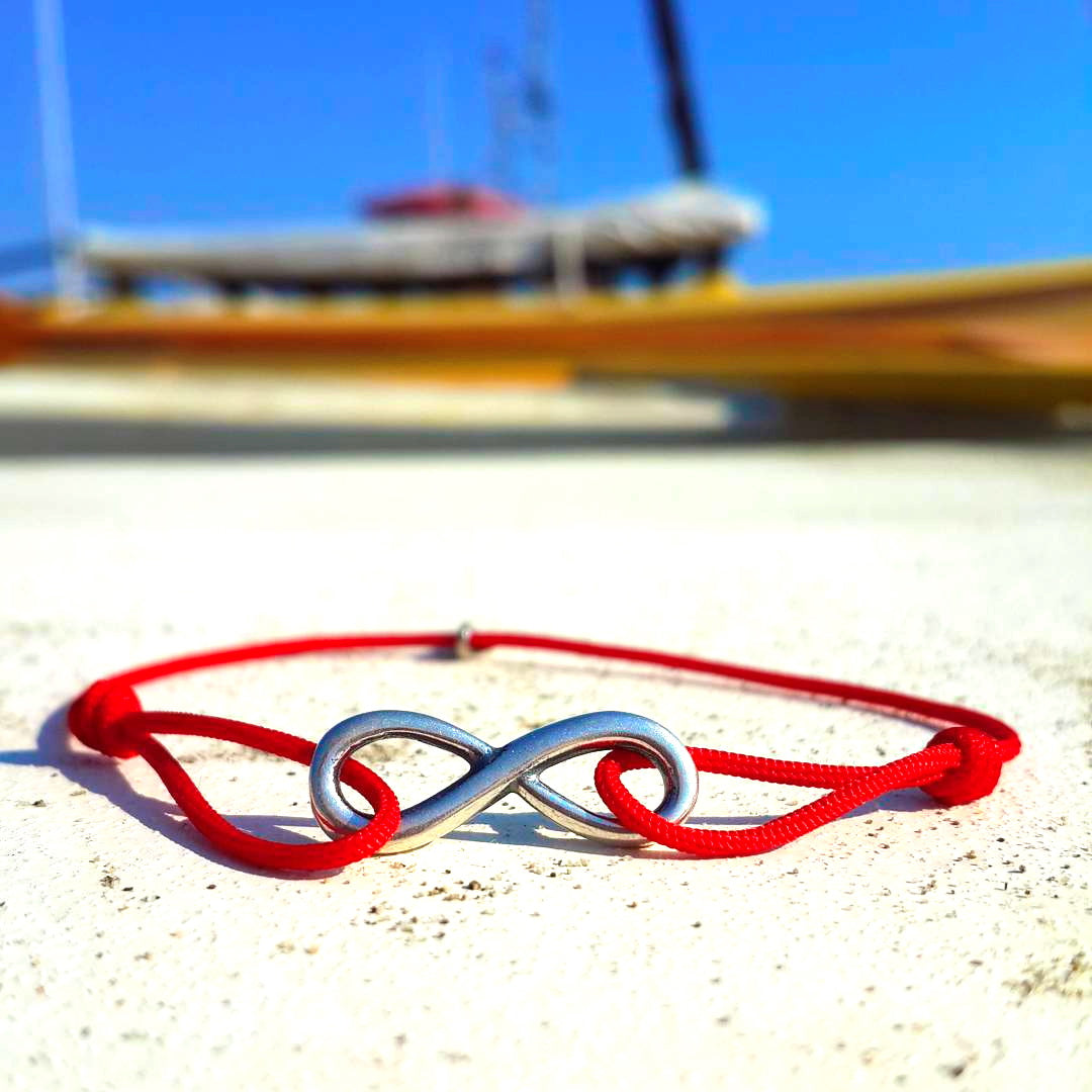Infinity bracelet, medium, 925 silver