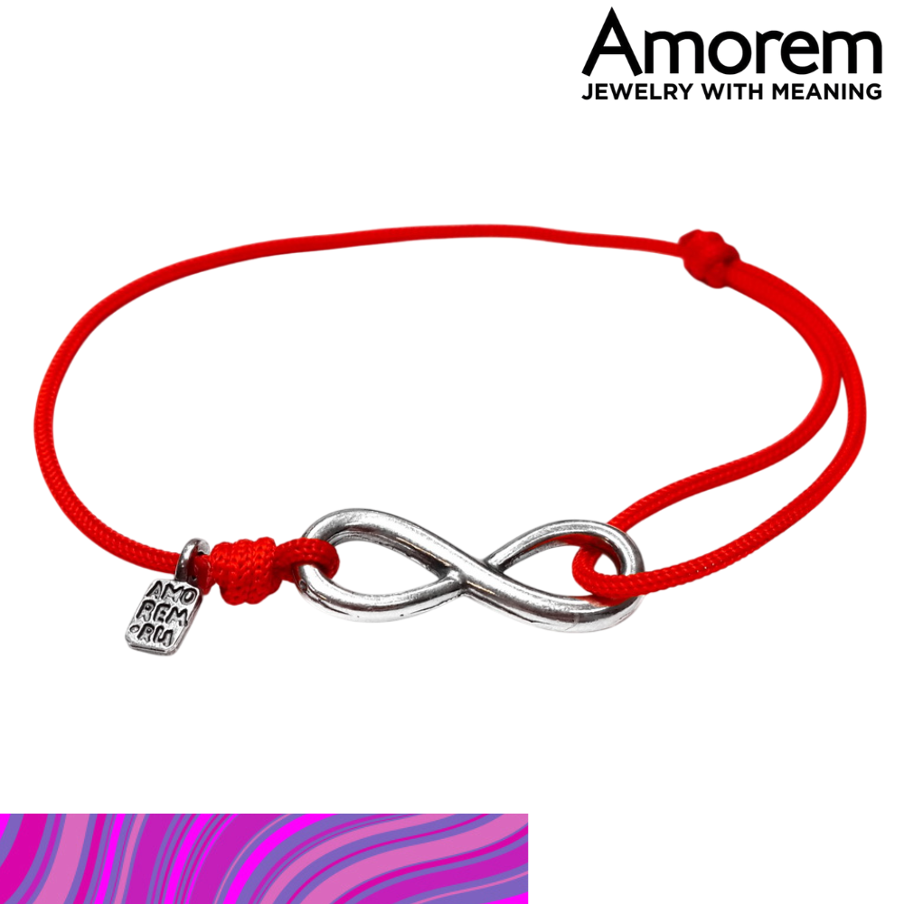 Infinity bracelet, medium, 925 silver
