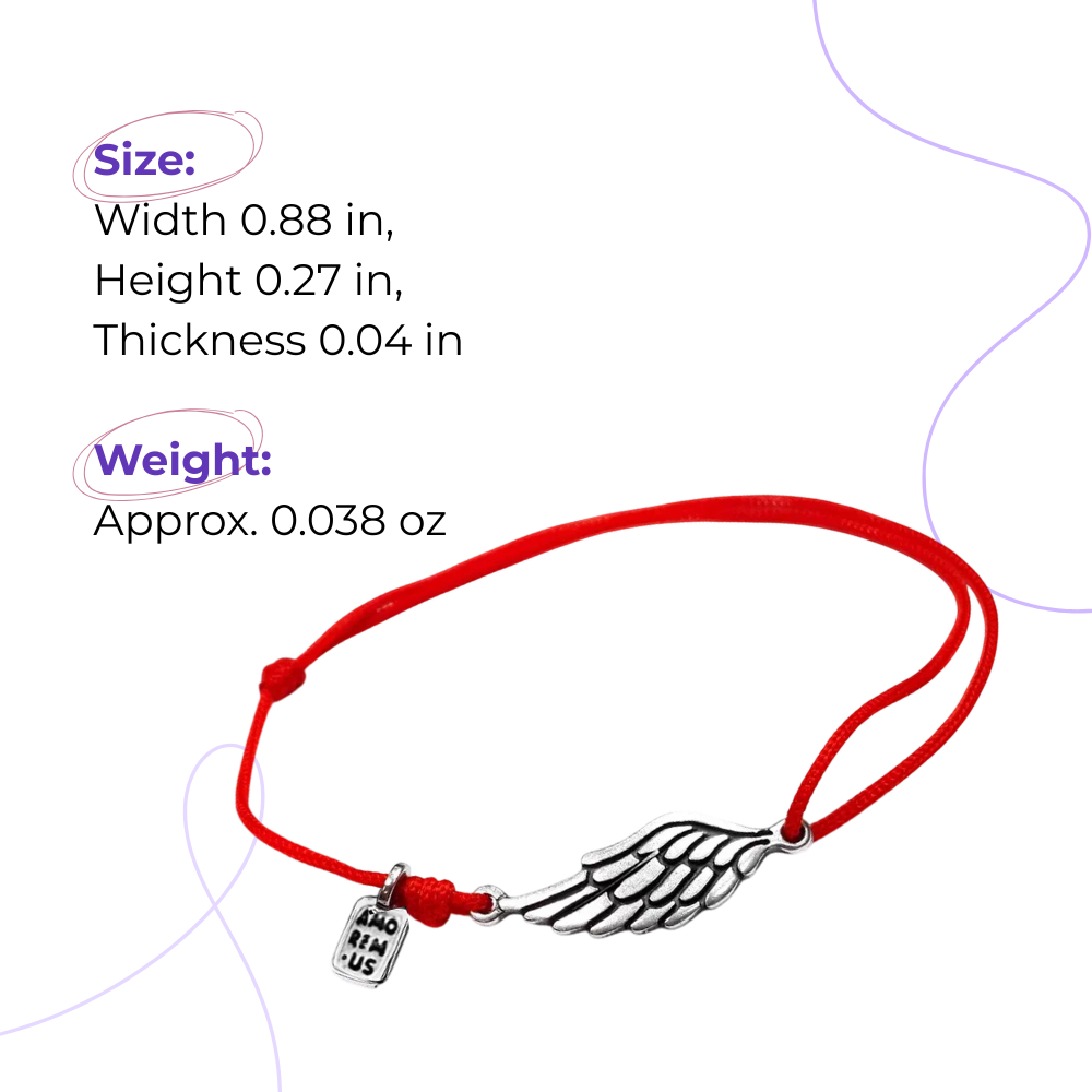 Second Wing Bracelet — 925 sterling silver bracelet with meaning, gift-ready by Amorem
