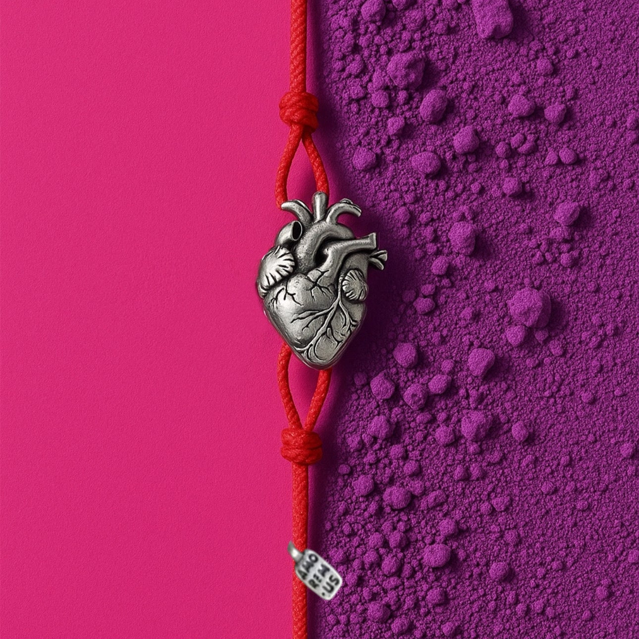Bracelet Anatomical Heart, silver 925