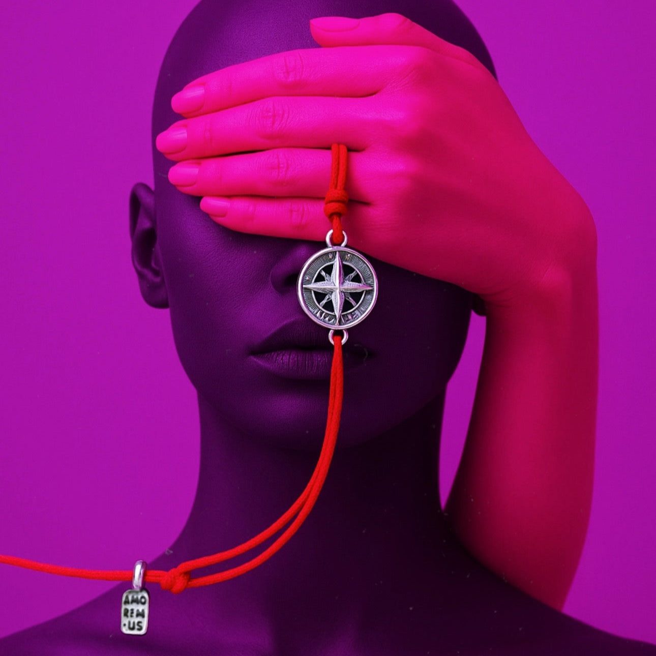 Compass bracelet, silver 925