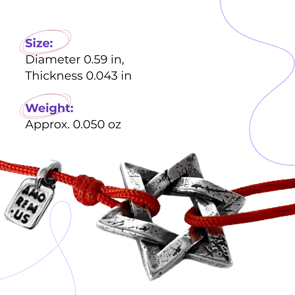 Star of David Bracelet — 925 sterling silver bracelet with meaning, gift-ready by Amorem