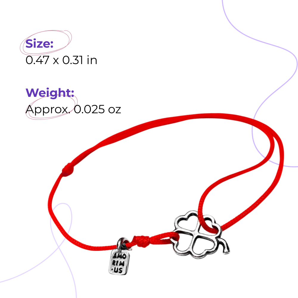 Four-Leaf Clover Bracelet — 925 sterling silver bracelet with meaning, gift-ready by Amorem