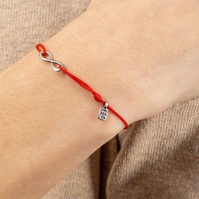 Infinity bracelet, medium, 925 silver