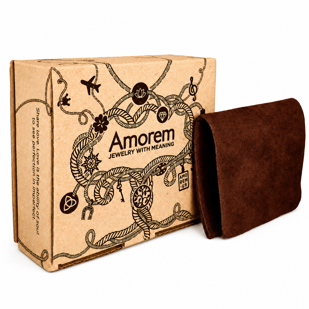 Amorem gift box and suede pouch