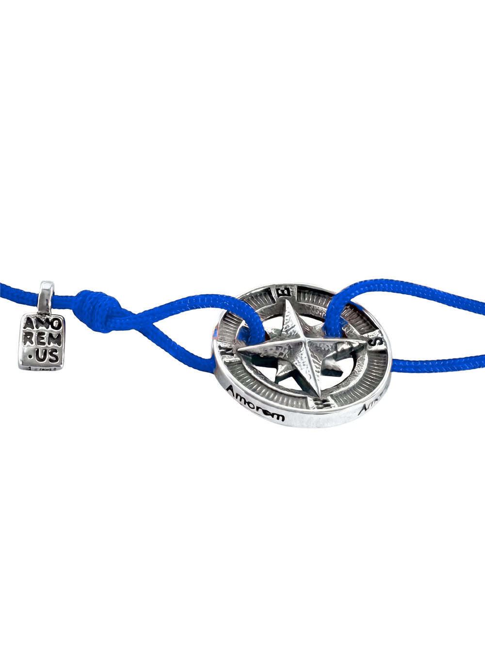 Compass Bracelet — Blue thread
