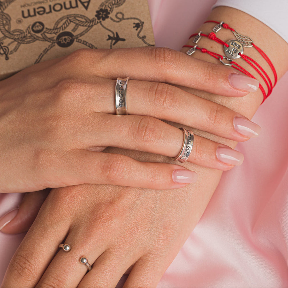 Stacking Knuckle Rings — 925 sterling silver ring with meaning, gift-ready by Amorem