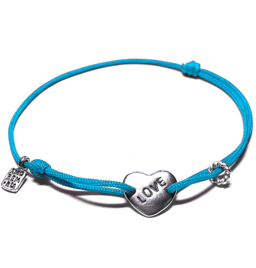 Love Bracelet — Sky thread, sterling silver 925