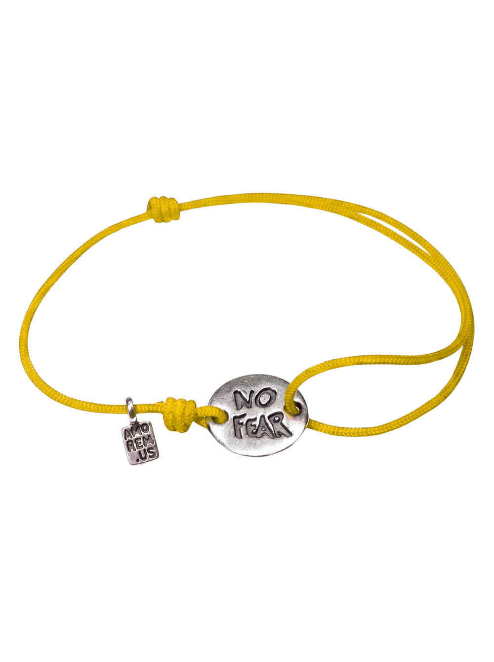 No Fear Wings Bracelet — Yellow thread