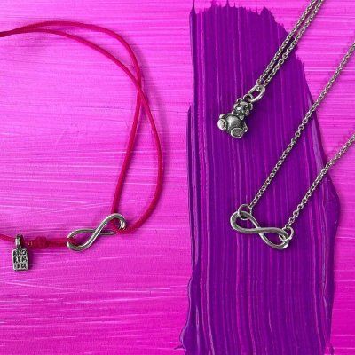 Infinity bracelet, medium, 925 silver