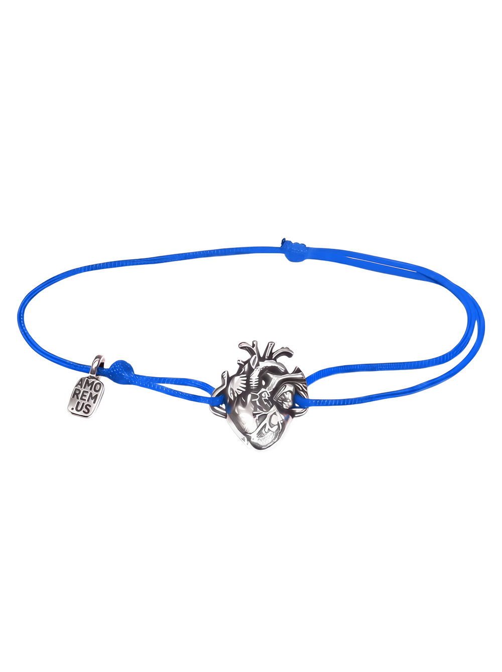 Anatomical Heart Bracelet — Blue thread