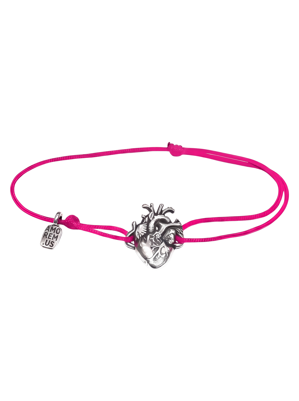 Anatomical Heart Bracelet — Pink thread