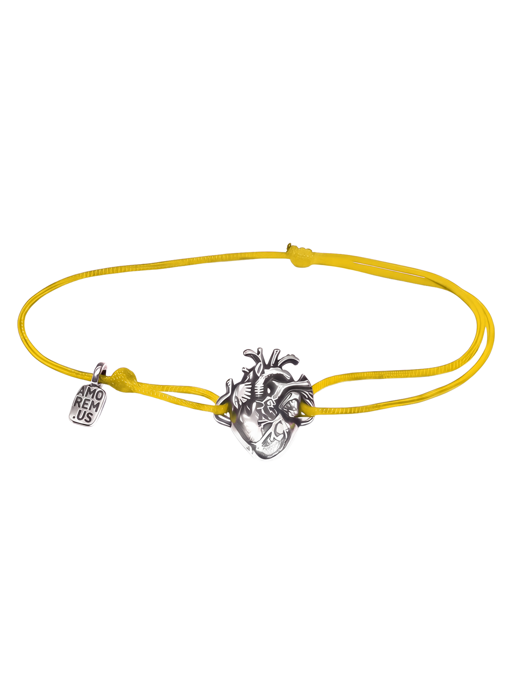 Anatomical Heart Bracelet — Yellow thread