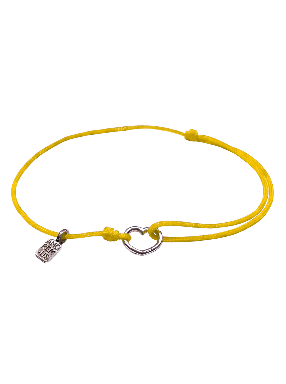 Heart Bracelet — Yellow thread