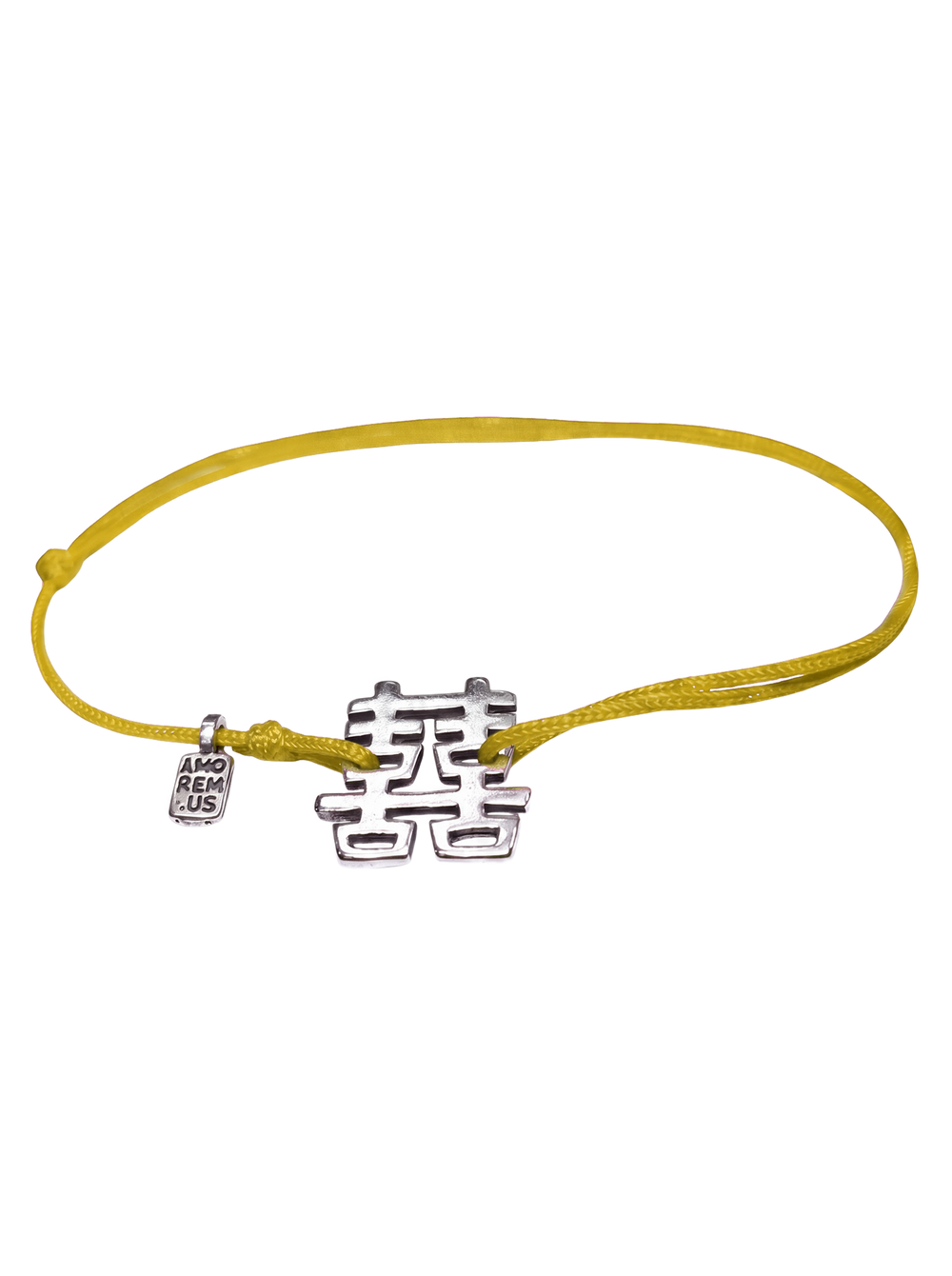 Double Happiness Bracelet — Yellow thread