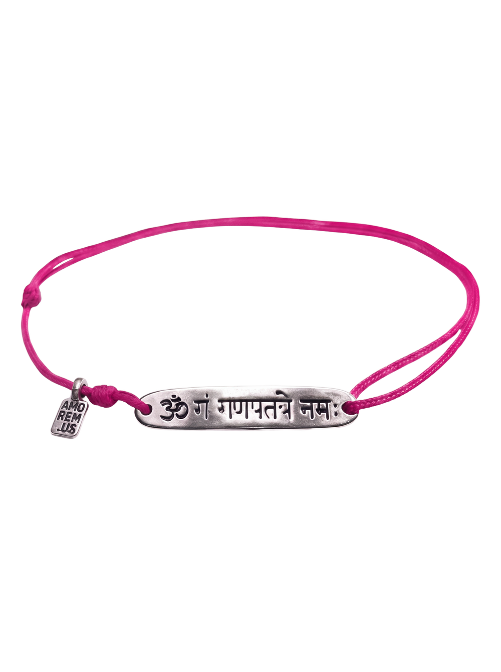 Ganesha Bracelet — Pink thread