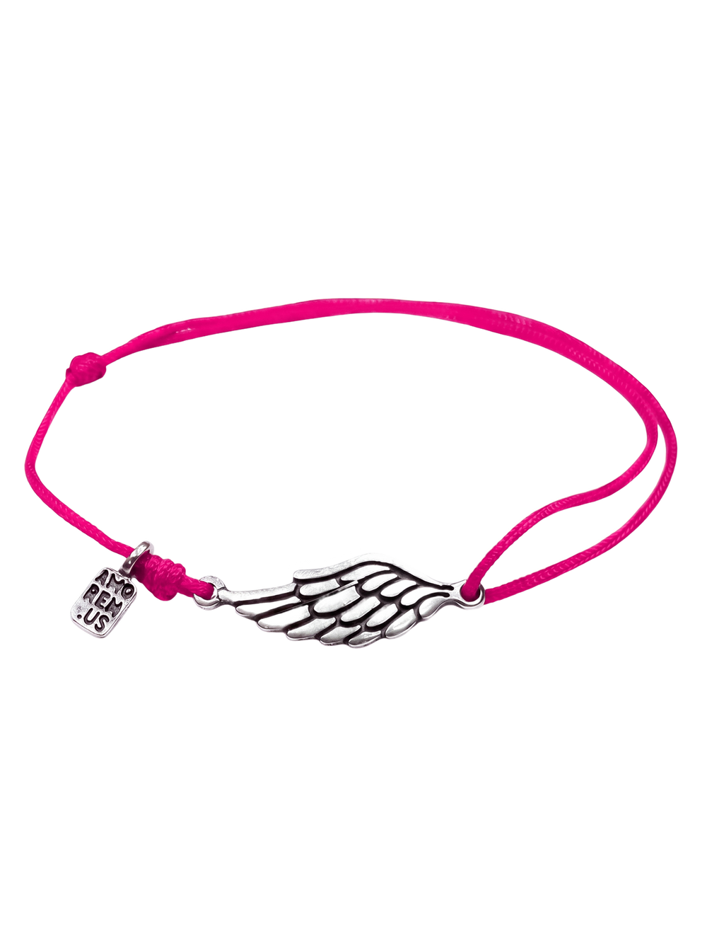 Second Wing Bracelet — Pink thread