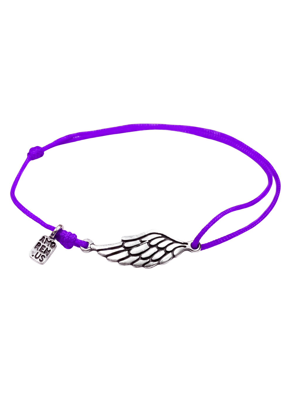 Second Wing Bracelet — Purple thread
