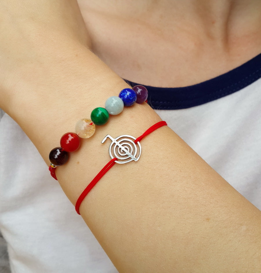 7 chakras bracelet, natural stones