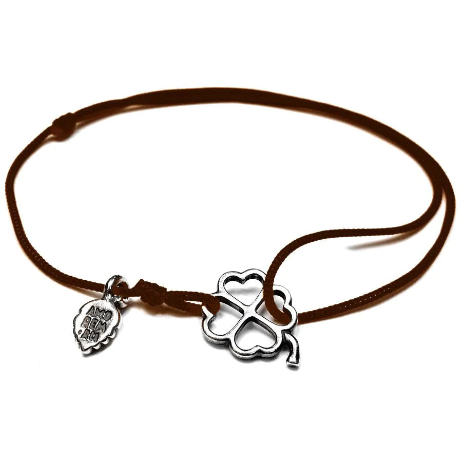 Four-Leaf Clover Bracelet — 925 sterling silver bracelet with meaning, gift-ready by Amorem