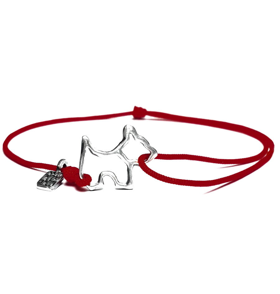 Dog bracelet, sterling silver