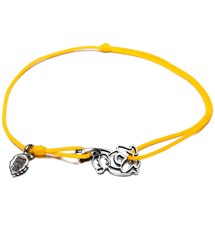Monkey bracelet, sterling silver