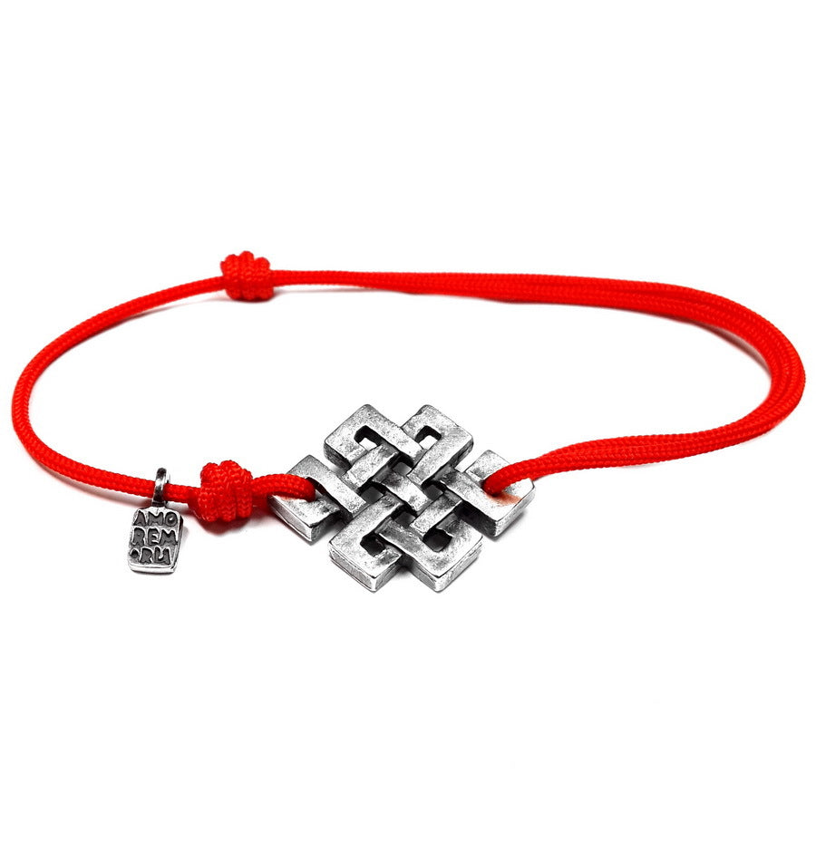 Endless Knot Bracelet, sterling silver