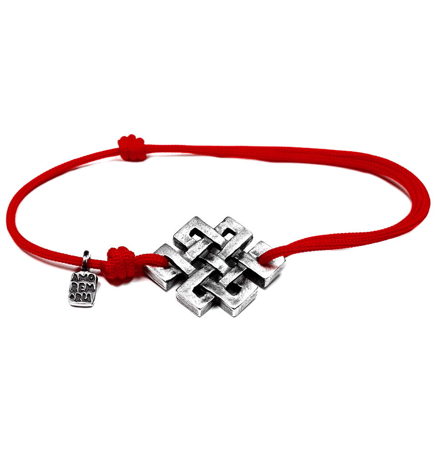 Endless Knot Bracelet, sterling silver