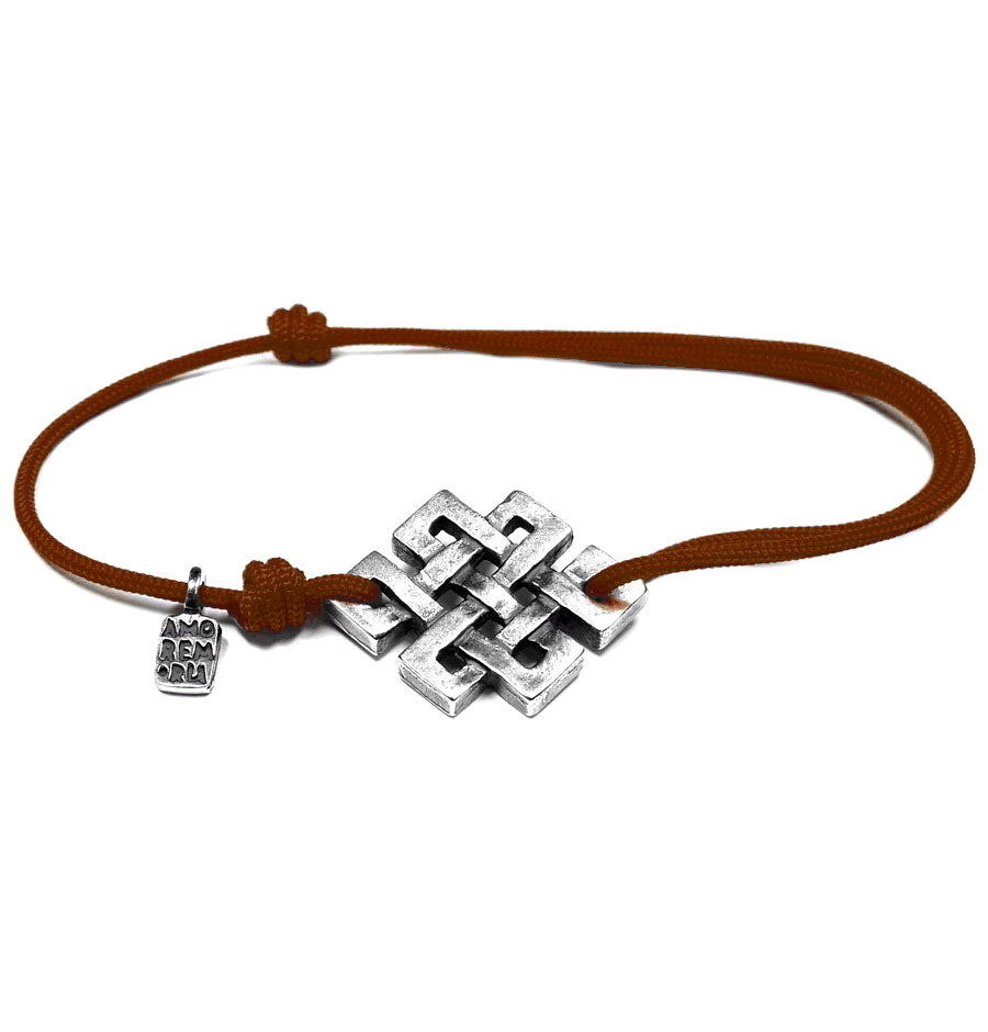 Endless Knot Bracelet, sterling silver