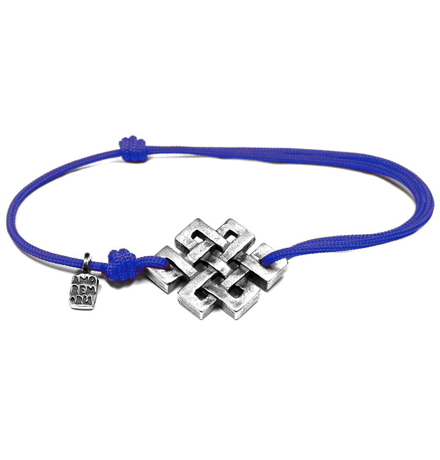 Endless Knot Bracelet, sterling silver