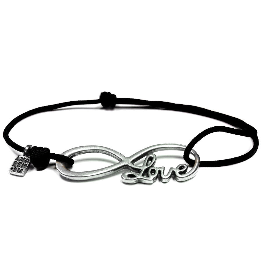 Infinity Love Bracelet, Sterling silver