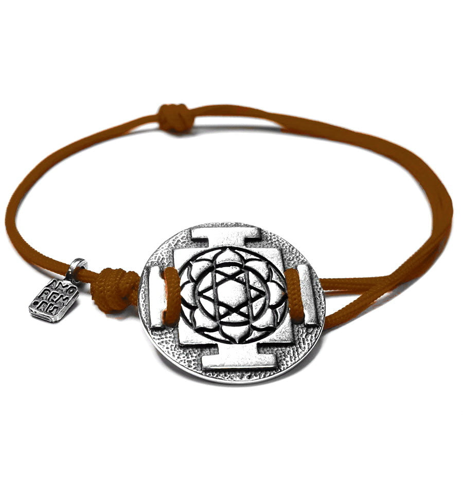 Yantra Lakshmi (Laxmi) Bracelet, sterling silver