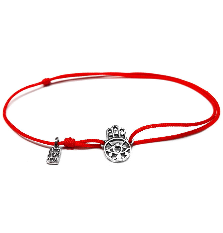 Hamsa bracelet, sterling silver