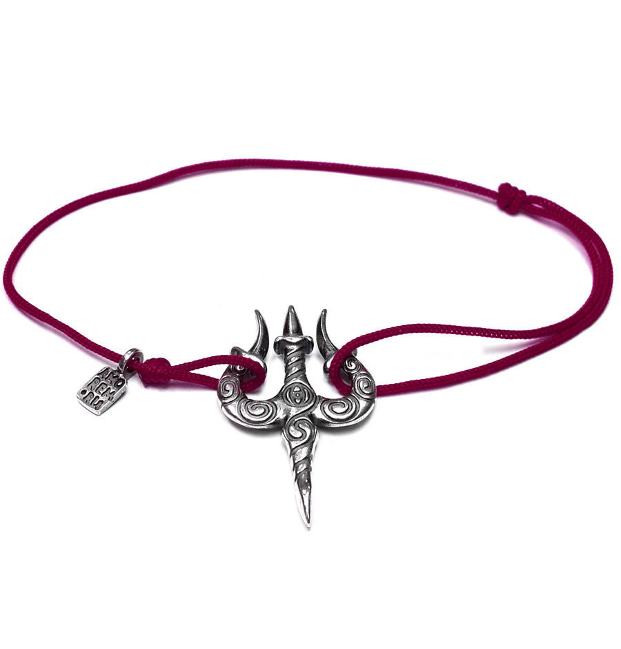 Trishul Bracelet, sterling silver