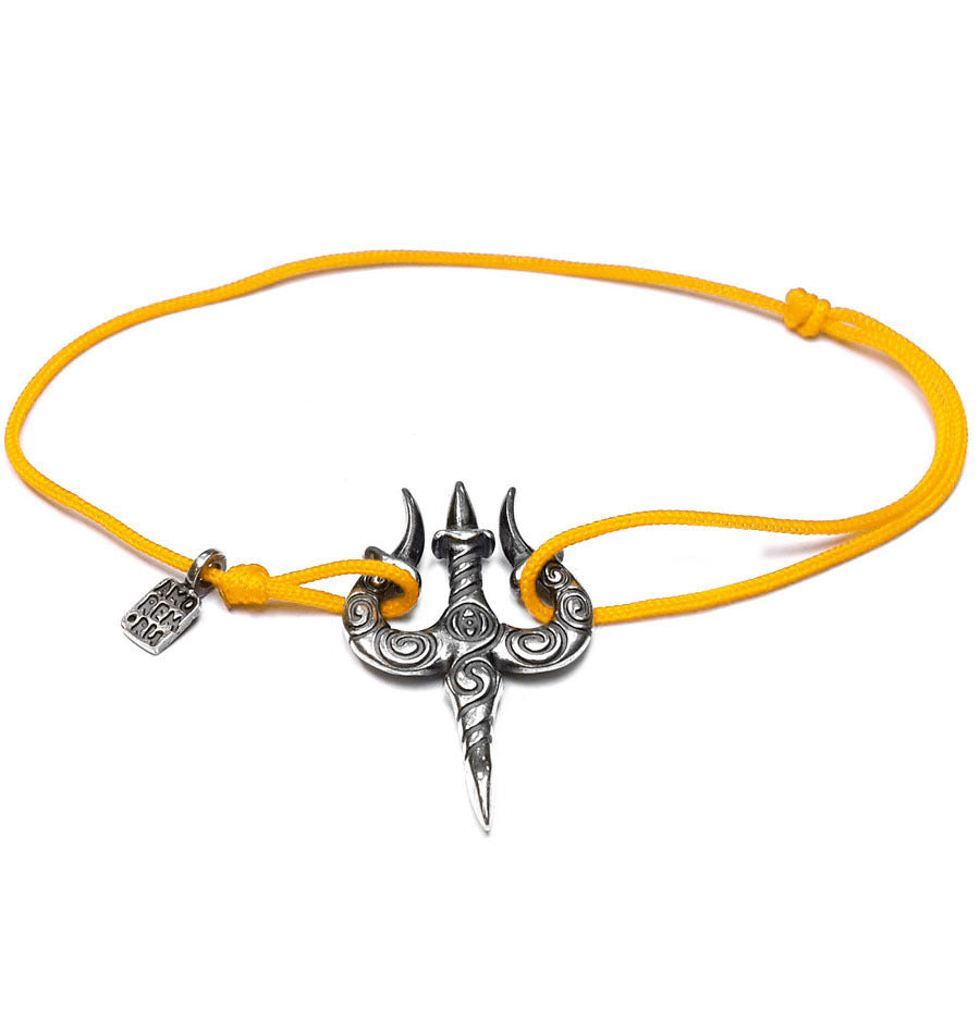 Trishul Bracelet, sterling silver