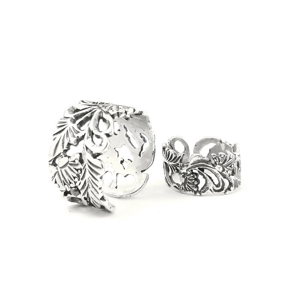 Set of rings Grape Vine, Sterling Silver