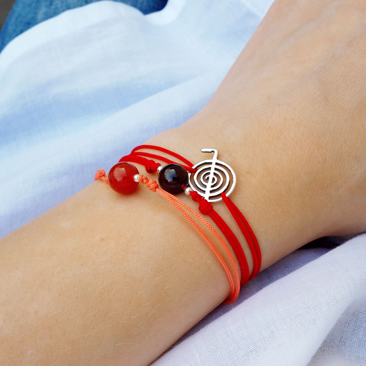 2nd Chakra Bracelet, sterling silver