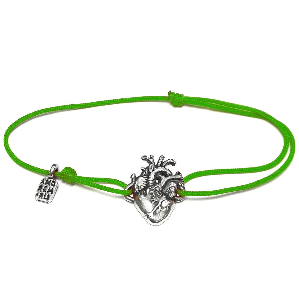 Anatomical Heart Bracelet — 925 sterling silver bracelet with meaning, gift-ready by Amorem