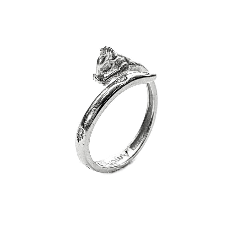 Squirrel ring, Sterling Silver