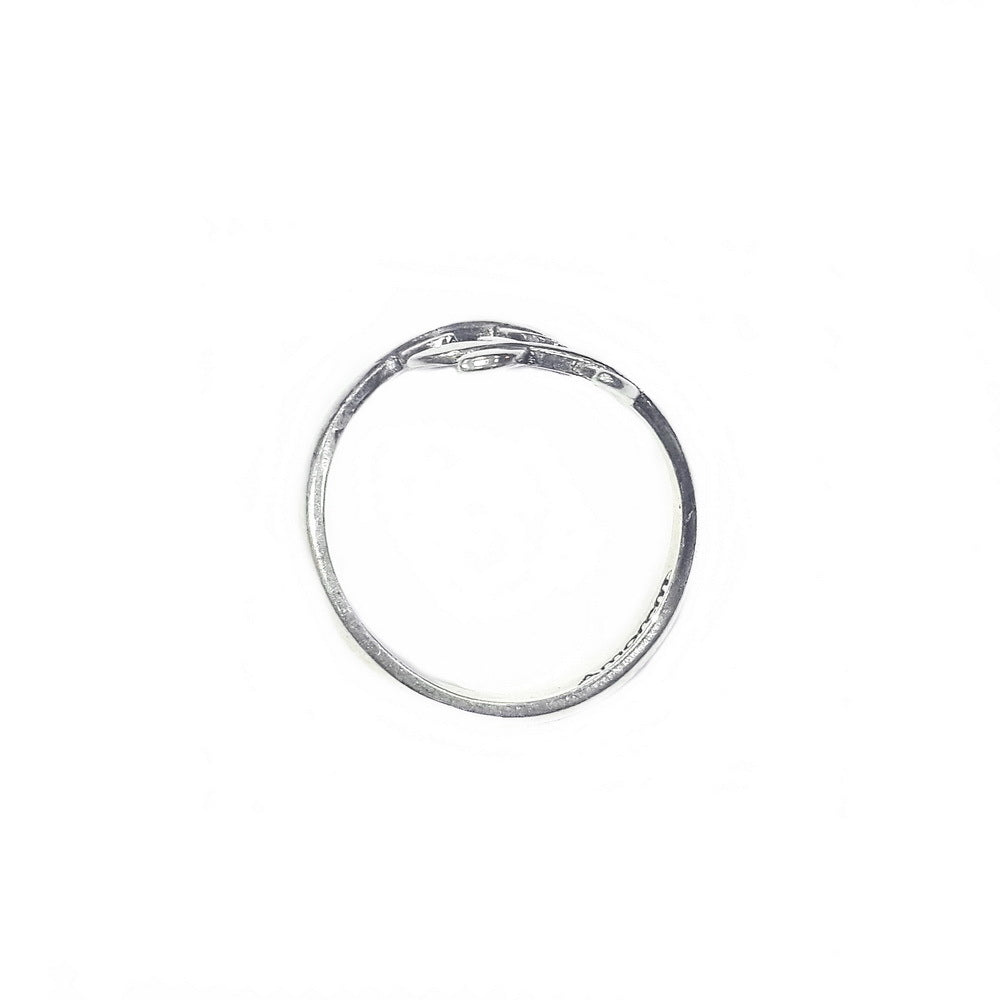 Laurel branch ring, Sterling Silver