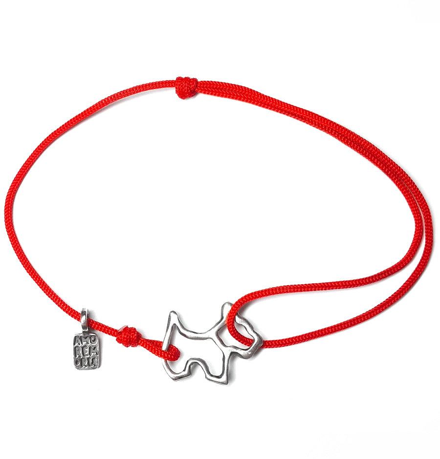 Dog bracelet, sterling silver