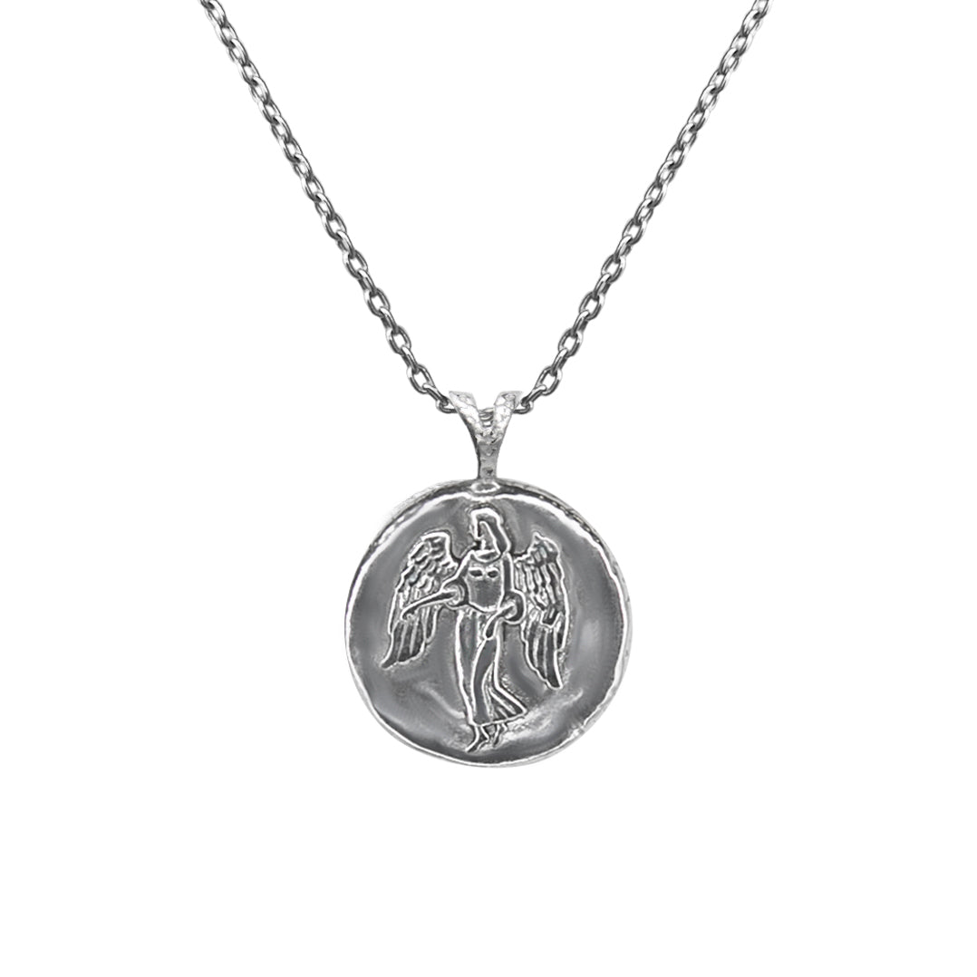 Pendant, Zodiac sign Virgo on a chain, sterling  silver